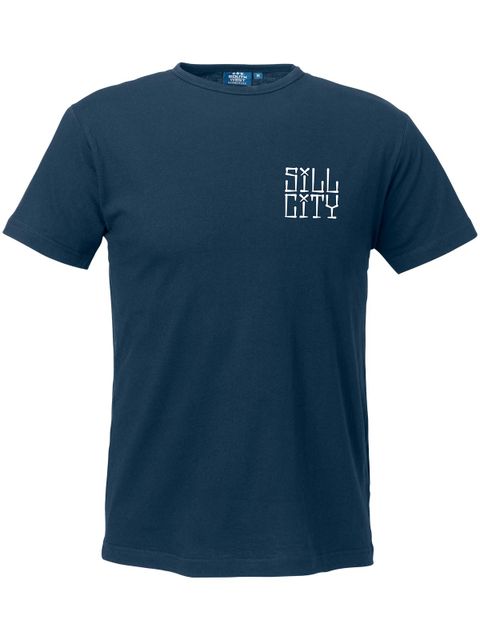 T-shirt Men, Navy - Sill City Text (small logo)